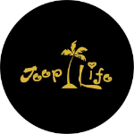 Spare Tire Cover w/ "Jeep Life Palm Tree" Gold Graphic