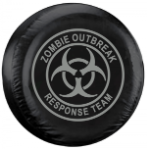 Zombie Outbreak Response Team Tire Cover - SIlver Logo