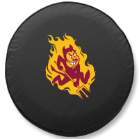 Arizona State University Black Tire Cover w/ Sun Devils Logo