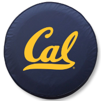 University of California Tire Cover Logo on Blue Vinyl