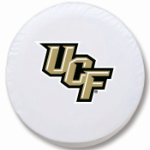 University of Central Florida Tire Cover Logo on White Vinyl