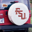 Florida State University Tire Cover w/ FSU Logo White Vinyl
