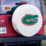 University of Florida Tire Cover w/ Gators Logo on White Vinyl