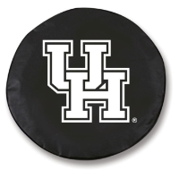 University of Houston Tire Cover w/ Cougars Logo Black Vinyl