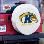 Kent State University Tire Cover Logo on White Vinyl