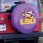 Louisiana State University Tire Cover w/ Tigers Logo Purple Vinyl