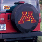 University of Minnesota Tire Cover Logo on Black Vinyl