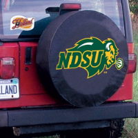 North Dakota State University Tire Cover Logo on Black Vinyl