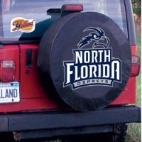 University of North Florida Tire Cover Logo on Black Vinyl