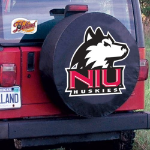 Northern Illinois University Tire Cover  Logo on Black Vinyl