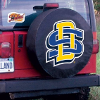 South Dakota State University Tire Cover Logo on Black Vinyl