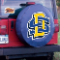 South Dakota State University Tire Cover Logo on Blue Vinyl