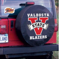 Valdosta State University Tire Cover w/ Blazers Logo Black Vinyl