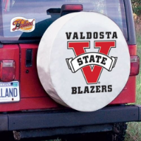 Valdosta State University Tire Cover w/ Blazers Logo White Vinyl