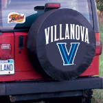 Villanova University Tire Cover w/ Wildcats Logo on Black Vinyl