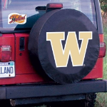 University of Washington Tire Cover w/ Huskies Logo Black Vinyl