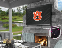 Auburn Outdoor TV Cover w/ Tigers Logo - Black Vinyl