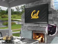 California Outdoor TV Cover w/ Golden Bears Logo - Black