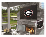 Georgia Outdoor TV Cover w/ Bulldogs Script 'G' Logo - Black