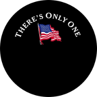 There's Only One Flag Spare Tire Cover