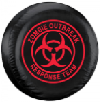 Zombie Outbreak Response Team Tire Cover - Red Logo