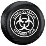Zombie Outbreak Response Team Tire Cover - White Logo