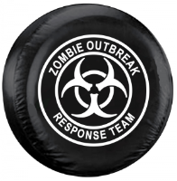 Zombie Outbreak Response Team Tire Cover - White Logo