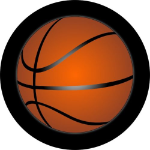 Basketball Sports Tire Cover on Black Vinyl