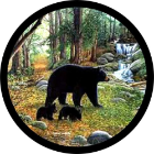Spare Tire Cover w/ "Bear and Cubs" Graphic