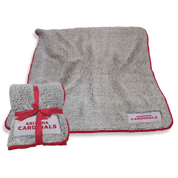 Arizona Cardinals Frosty Fleece Blanket w/ Sherpa Material