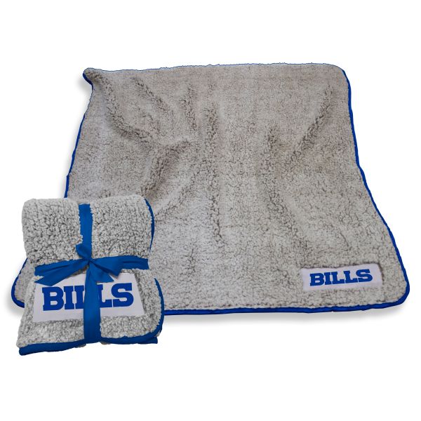 Buffalo Bills Frosty Fleece Blanket w/ Sherpa Material