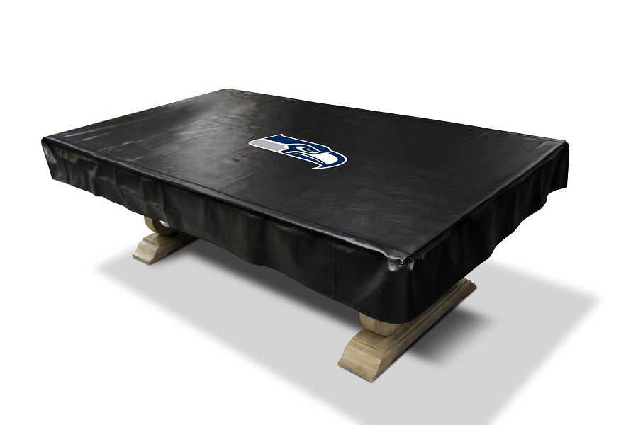 Seattle Seahawks Deluxe Pool Table Cover w/ Officially Licensed Team Logo