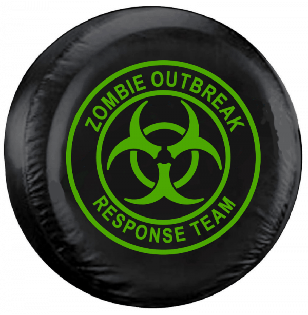 Wheel Tire Rim Valve Stem Caps Colors Zombie Outbreak Green Biohazard